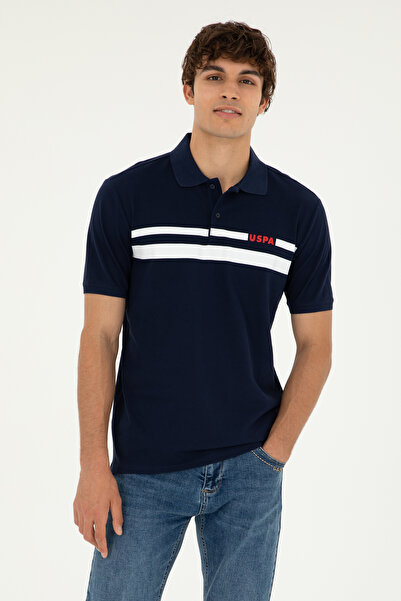 U.S. Polo Assn. Men's Navy Blue T-shirt -50287102-VR033 Model
