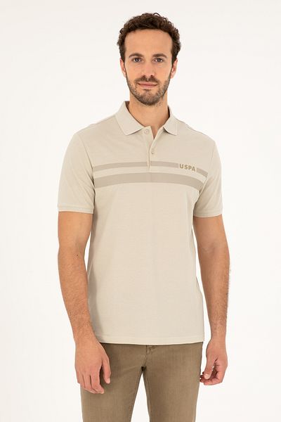 U.S. Polo Assn. Ανδρικό μπλουζάκι Polo Neck Stone με κανονική εφαρμογή 50287102 -vr049