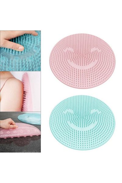 MCM GROUP Silicone Brushed Bath Massage Mat and Heel Massage Mat for Feet
