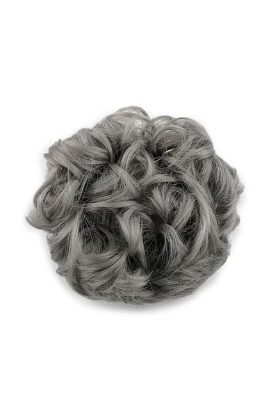SILA Gray Dense Hair Elastic Bun Buckle