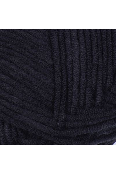 Yarnart Yarn Art Jeans 53 Μαύρη και Πλεκτή Ζακέτα με νήματα