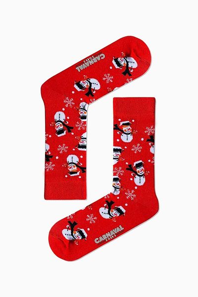 CARNAVAL SOCKS Коледни чорапи с шарки на снежен човек