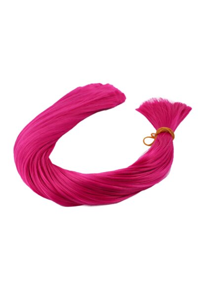 Afrodit Giyim شعر صناعي ملون باللون الفوشيا الداكن / 1 كجم