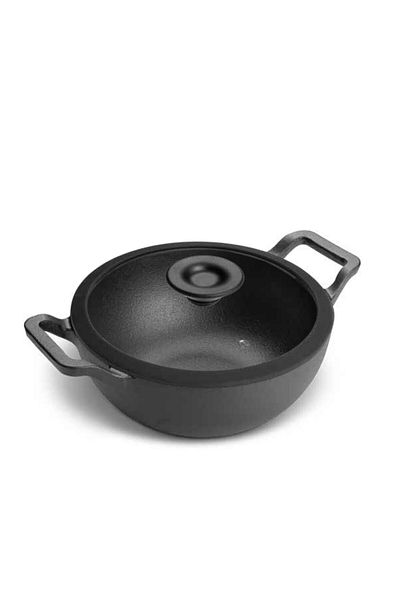 Prestige Pre Seasoned Cast Iron Kadai 24 CM  - PR48895