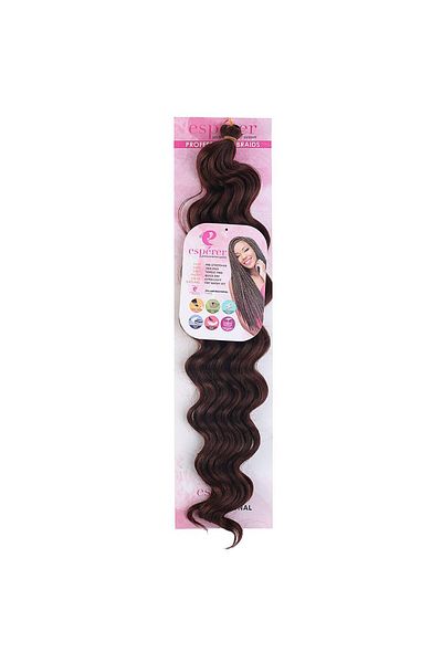 Afrodit Water Wave Look Hair / Dark Brown / (Clz175)