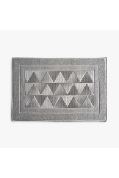 Green Black Πετσέτα ποδιών Anisa Grey 100% βαμβακερή 50x80 cm