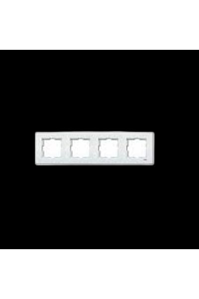 VİKO White Quadruple Viko Rollina Frame