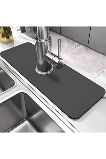 TİCARETSEPETİM Water Absorbent Magic Kitchen Bathroom Faucet Mat Sink Edge Mat