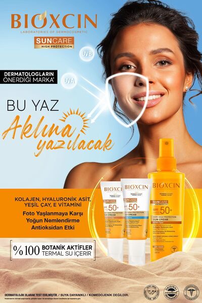 Bioxcin Sun Care Crema solara cu protectie foarte inalta pentru piele sensibila 50 SPF 50 Ml