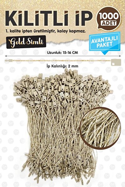 t tuğset etiket Kilitli İp Renkli Asmalı Etiket Bağlama İpi Lock String Tag R...