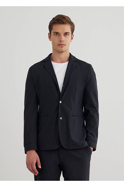 Boris Becker Navy Blue Colored Hooded Removable Mostra Jacket