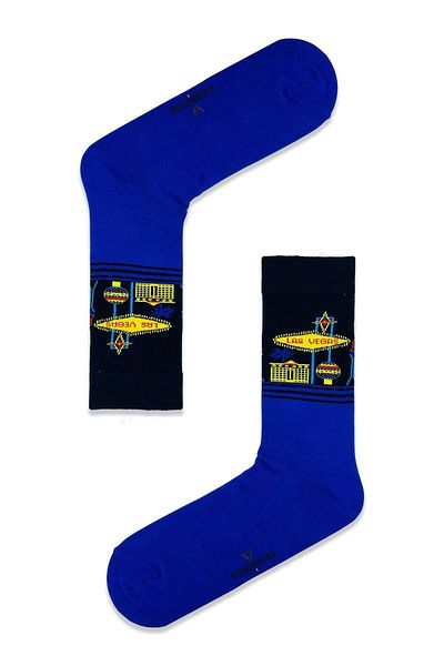 CARNAVAL SOCKS Стилен комплект цветни чорапи с дизайн от Лас Вегас