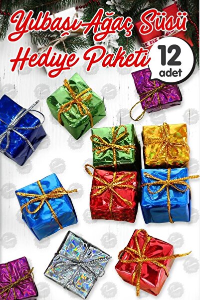 t tuğset etiket زخرفة شجرة عيد الميلاد 12 قطعة هدية حزمة شجرة الصنوبر زخرفة ش...