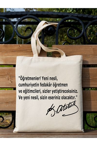 Cemira Ziua Profesorului Geantă de stofa semnata Ataturk