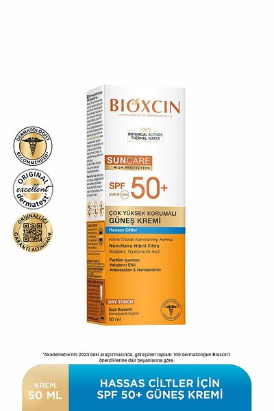 Bioxcin Sun Care Opalovací krém s velmi vysokou ochranou pro citlivou pleť 50 SPF 50 ml