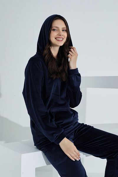 Etoile Γυναικεία αθλητική φόρμα Soft Kangaroo Pocket Hooded Velvet