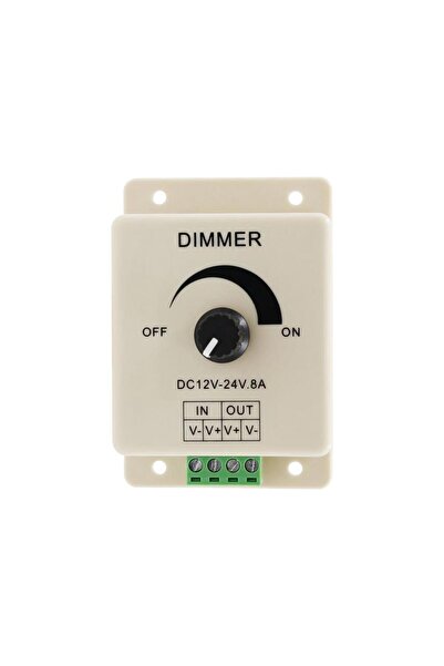 TLS Robotik Led Dimmer DC 12V 24V 8A Ayarlanabilir Parlaklık Kontrolü