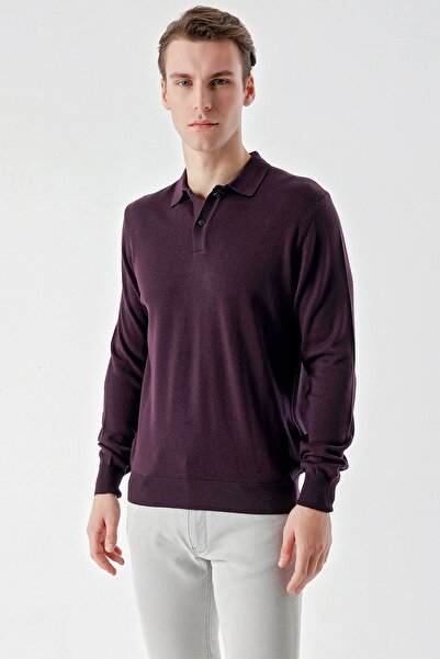 Morven Πλεκτό πουλόβερ με βασική δυναμική εφαρμογή, χαλαρή κοπή με λαιμόκοψη