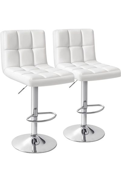Mahmayi Ultimate C8541 Bar Stool - White Set Of 2