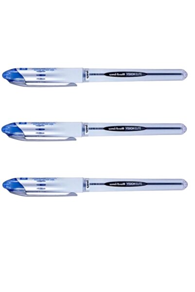 UNİ-BALL UNİBALL VISION ELITE 0.8 ROLLER KALEM MAVİ ( Üç Adet )
