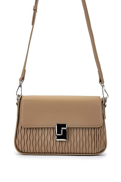 Tamer Tanca Women's Vegan Taupe Shoulder Bag