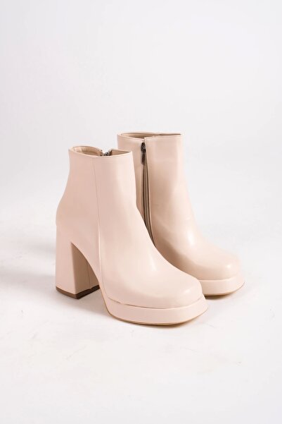 Moda Değirmeni Skin Skin Γυναικείες Μπότες Πλατφόρμας