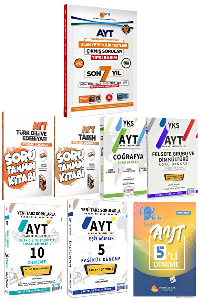 A Yayınları A Yayınları AYT Çıkmış Sorular Son 7 Yıl+Sözel Soru Bankaları+AYT...