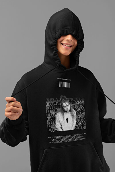 SEVBANO Billie Eilish Printed Unisex Oversize Singer Hoodie