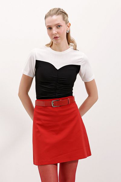Bigdart 4314 T-shirt typu zebrany basic – czarny