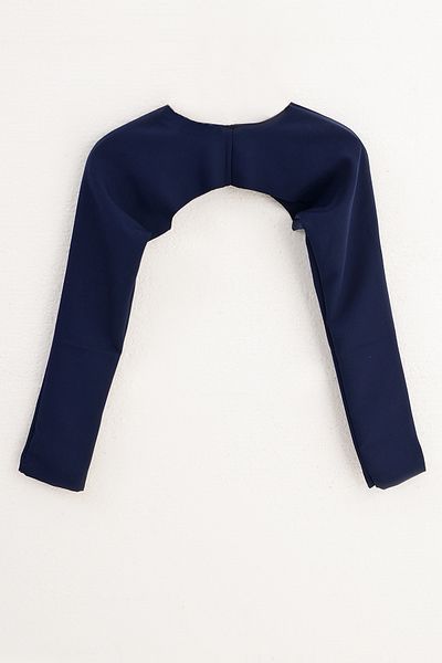 PİNKMARK Γυναικείο γκρι Navy Blue μανίκι Bolero με εσωτερική συσκευασία 2