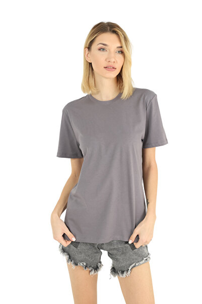 noetr Fekete füstölt szürke 100% pamut 3 részes női alap póló csomag