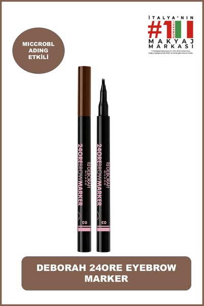 Deborah Milano 24 Ore Eyebrow Marker Kaş Kalemi No:03