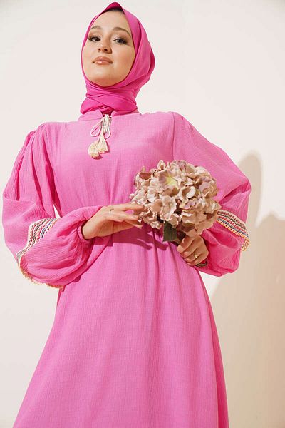 Bigdart 2470 Long Hijab Dress - Pink