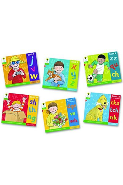 OXFORD UNIVERSITY PRESS مجموعة من 6 أقراص مرنة من Oxford Reading Tree للمستوى الثاني من Phonics Sounds And Letters