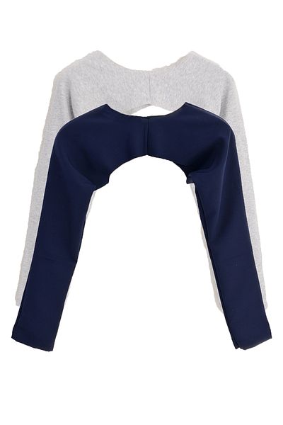 PİNKMARK Γυναικείο γκρι Navy Blue μανίκι Bolero με εσωτερική συσκευασία 2