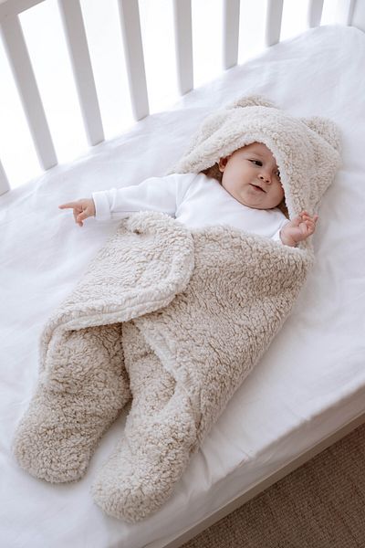 Lilabio Welsoft Outer Swaddle Blanket with Feet 0-12 Months (INDOOR OUTDOOR WELSOFT)