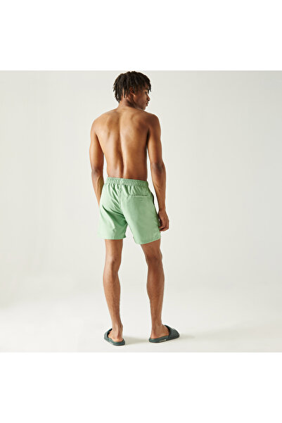 Lacoste Erkek Baskılı Yeşil Mayo Şort