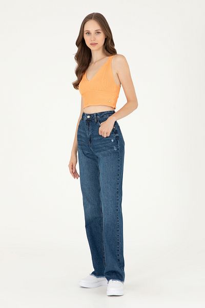U.S. Polo Assn. Pantaloni de damă albaștri 50287895 -DN0022