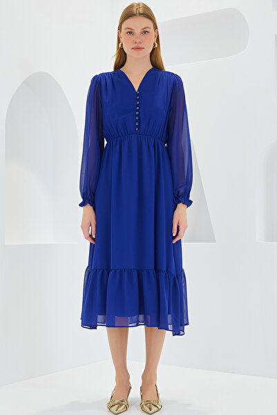 Bigdart Női szász mintás sifon ruha 2137