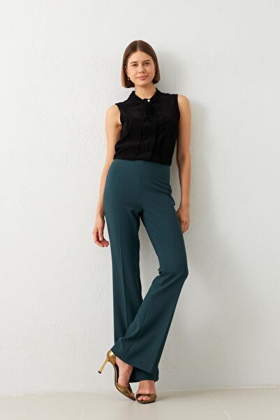 Setre Emerald Slim Fit Wide Leg Trousers