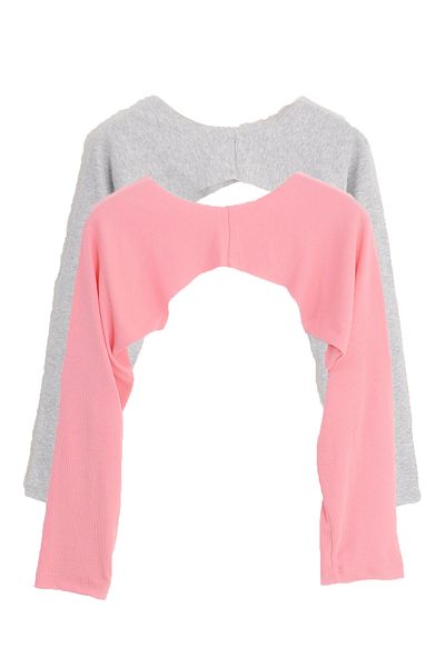 PİNKMARK PINKMARK WOMEN'S POWDER GRAY PACK OF 2 WEARED UNDERWEAR HIJAB BOLERO ARM COAT MCPMBL26014