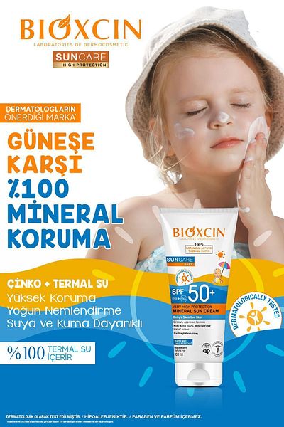 Bioxcin Sun Care Mineral Sunscreen Baby 50 SPF s velmi vysokou ochranou pro citlivou pokožku 100 ml