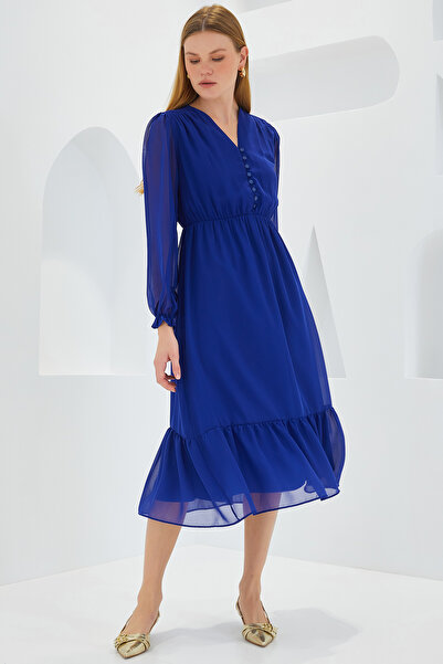 Bigdart Női szász mintás sifon ruha 2137