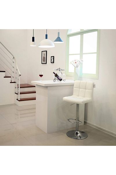 Mahmayi Ultimate C8541 Bar Stool - White Set Of 2