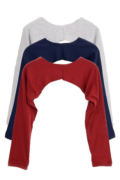 PİNKMARK PINKMARK Γυναικεία - Πακέτο 3 Γκρι Navy Blue Claret Red Hijab Bolero Oversleeve MCPMBL26003