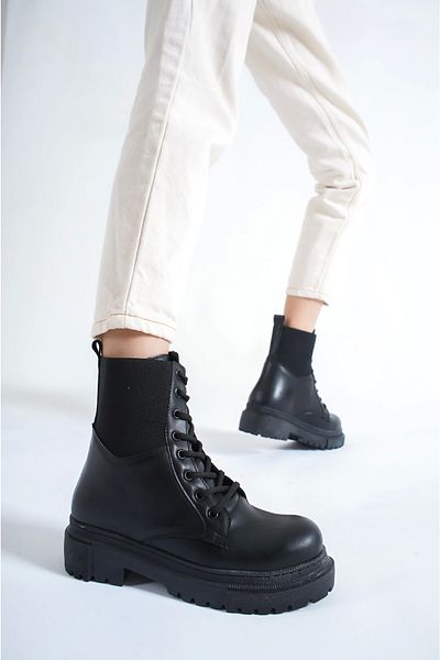 CAMOLLA Women's Black Leather Boots