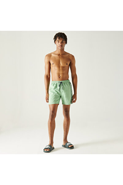 Lacoste Erkek Baskılı Yeşil Mayo Şort