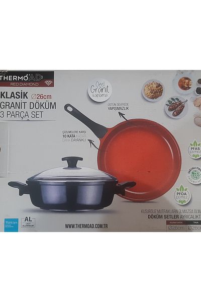 ThermoAD Classic Red Pan K.Slit 3 Piece Set