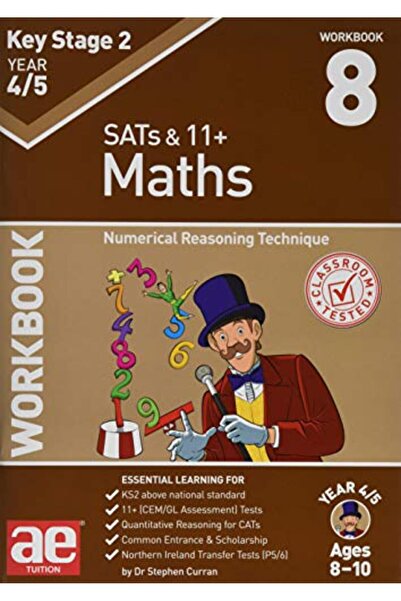 Gardners Books UK كتاب تمارين الرياضيات للصف 45 من المرحلة الابتدائية 8، تقني...