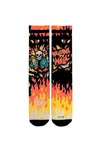 American Socks Wlcm στις κάλτσες H Mid High Sg